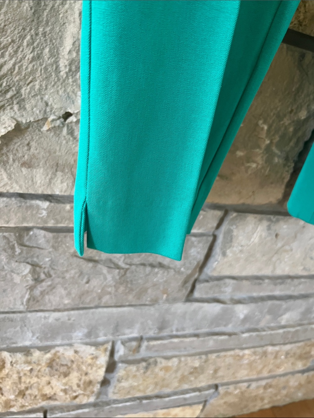 New York & Company The Whitney Pant Slim Leg Crop Size 14 Teal - Picture 6 of 13